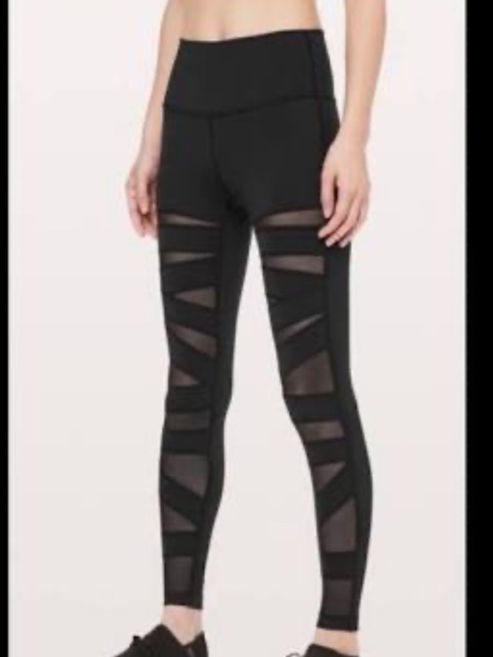 Lululemon Mesh Striped leggings size 6